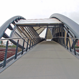 Feature project photo - Pedestrian Walkway with Cable Railing