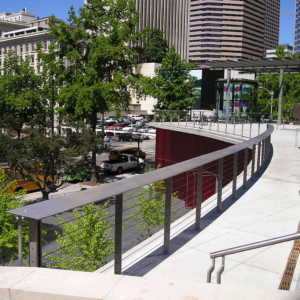 Feature project photo - Pedestrian Walkway with Cable Railing