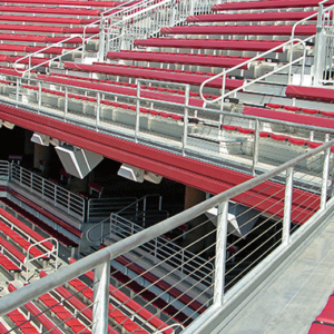 Feature project photo - Stadium with Cable Railing