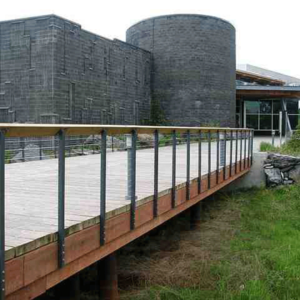 Feature project photo - Historical Building with Cable Railing