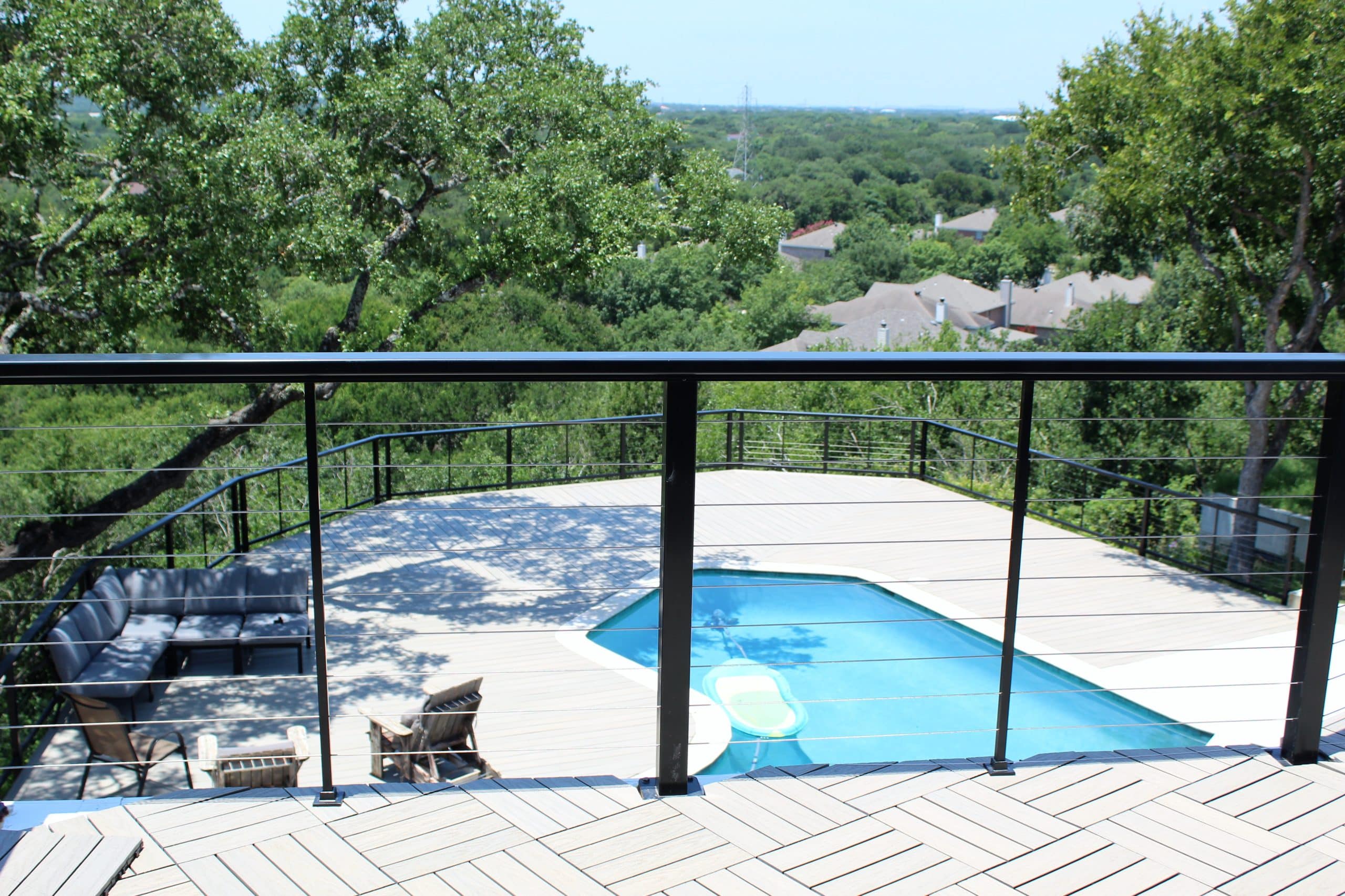 Urban Oasis Cable Railing Installation