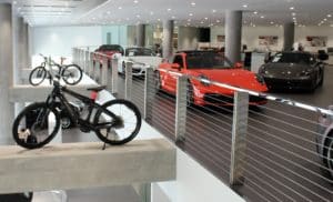 stainless-steel railing