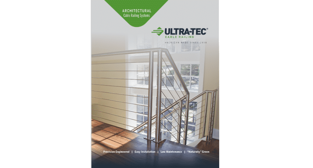 Ultra-tec Cable Railing Products brochure cover